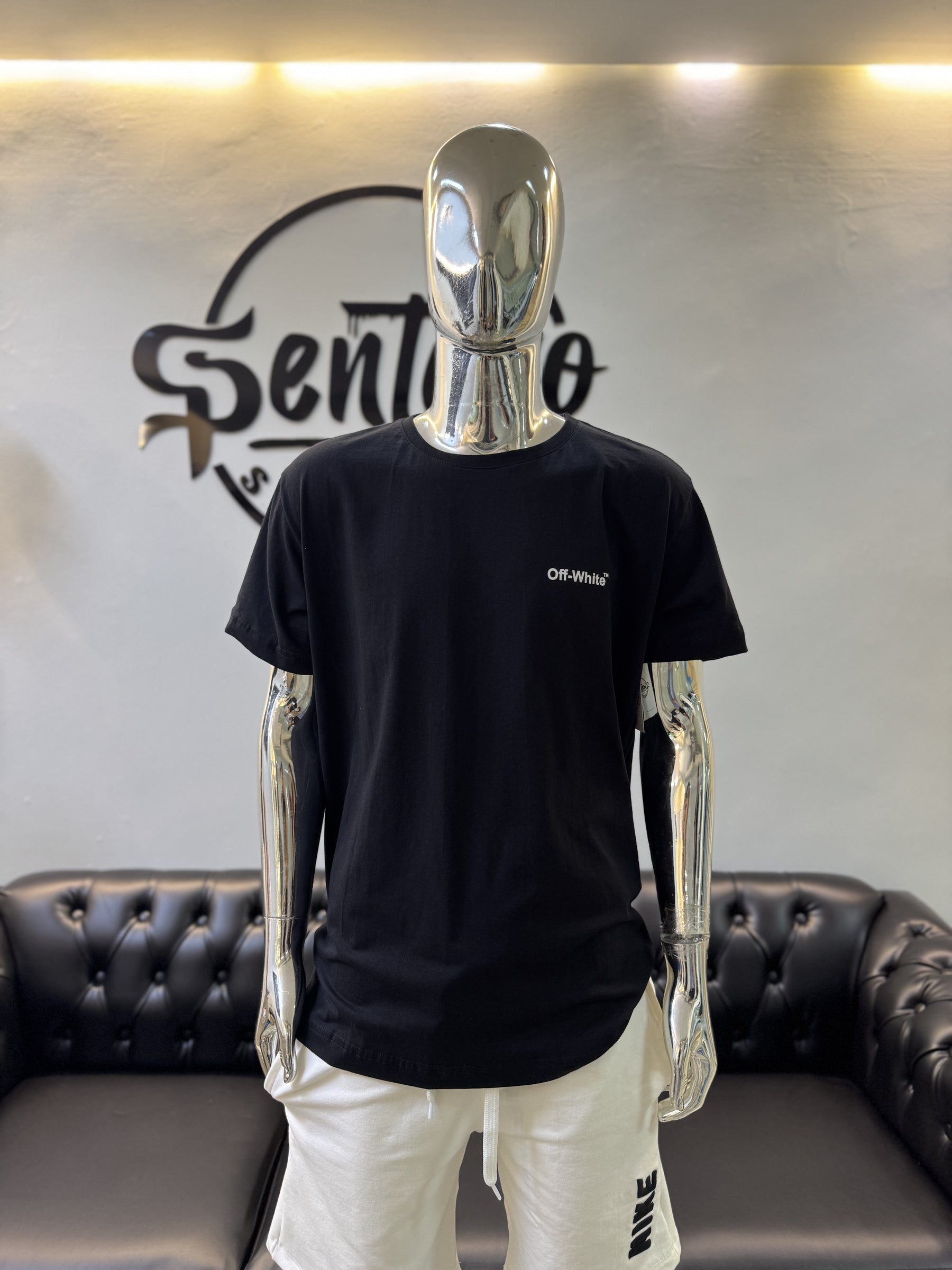 Camisa Masculina Off White- Preto