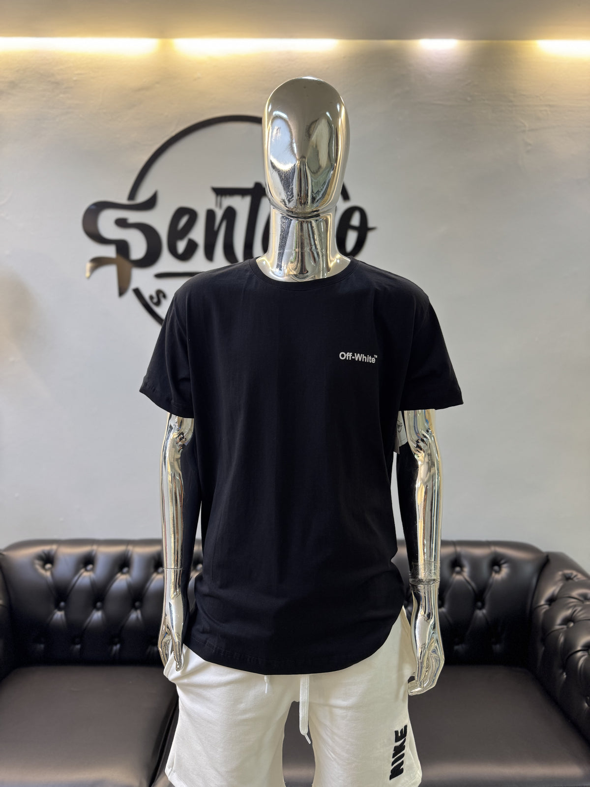 Camisa Masculina Off White- Preto